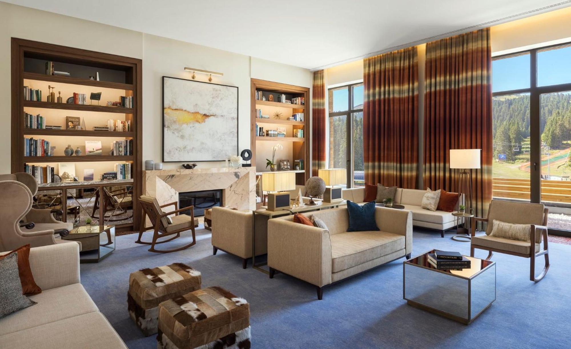 Viceroy Kopaonik Serbia Bagian luar foto The living room of the 2018 Presidential Suite